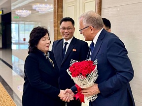 조선민주주의인민공화국 외무상의 로씨야에서의 귀국 조선민주주의인민공화국 외무상의 로씨야에서의 귀국
